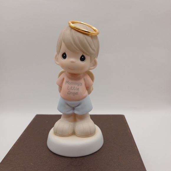 Precious Moments Other - Precious Moments Mommys Little Angel Boy Figurine 887994 Enesco 2001 Porcelain